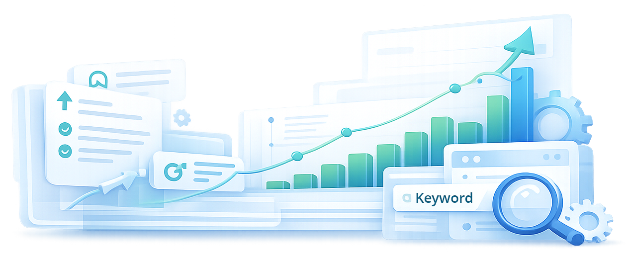 illustrated AI SEO Automation Platform