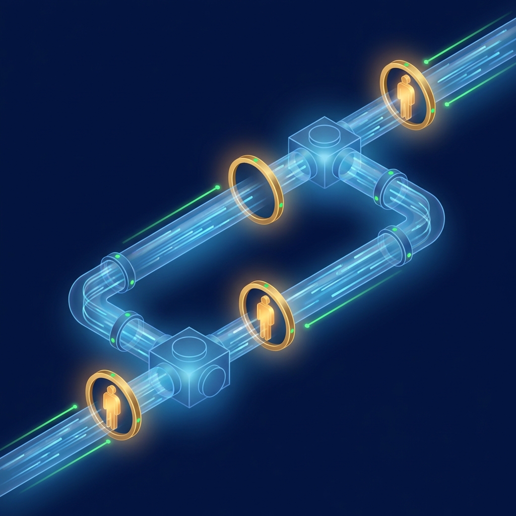 SEO content approval workflow automation diagram showing human review checkpoints within an automated pipeline