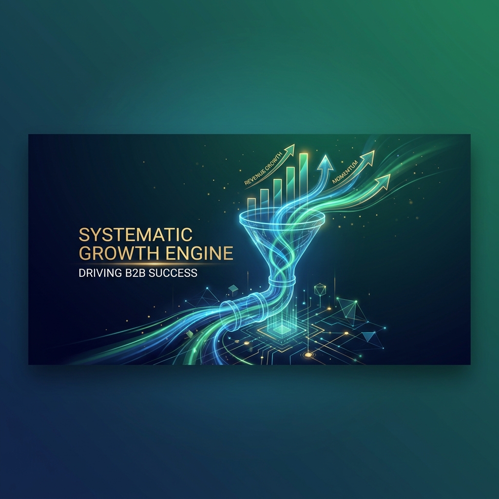 Glowing pipeline illustration representing how to scale content marketing for B2B SaaS into predictable revenue growth