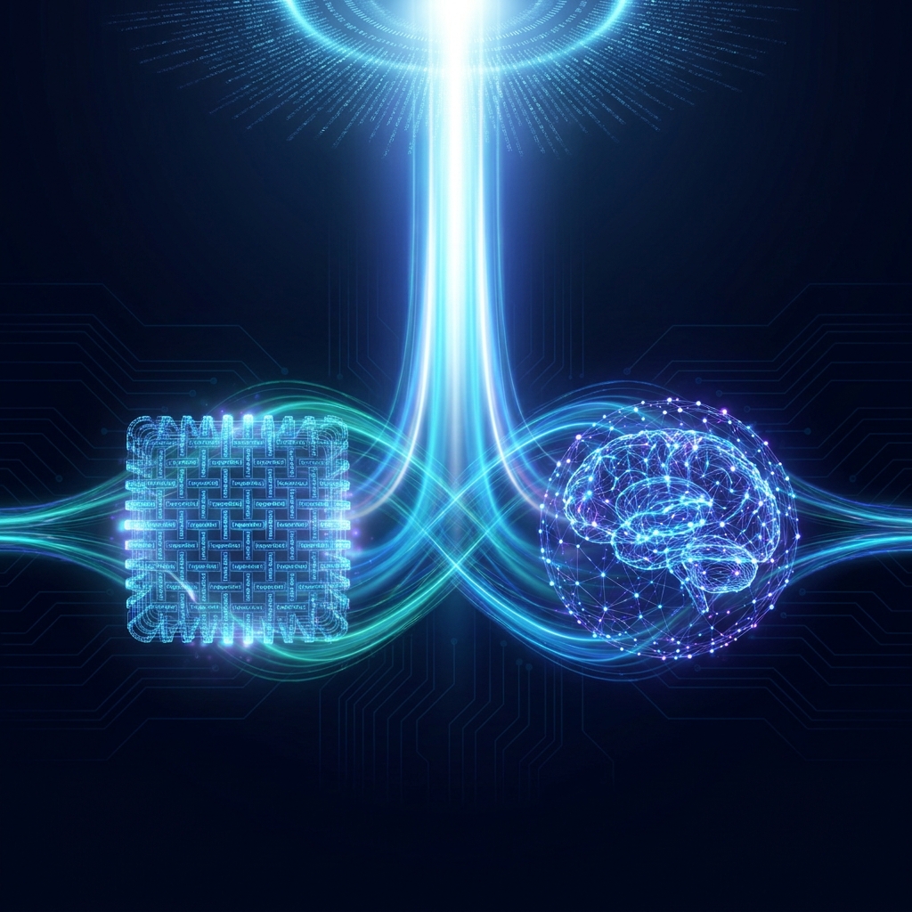 Dual-engine AI search optimization strategy visualization showing traditional SEO and AI citation systems merging