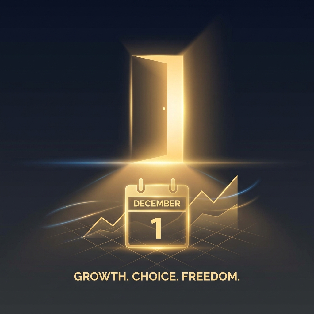 Open door with glowing calendar symbolizing a flexible month-to-month SEO content subscription with no long-term contracts