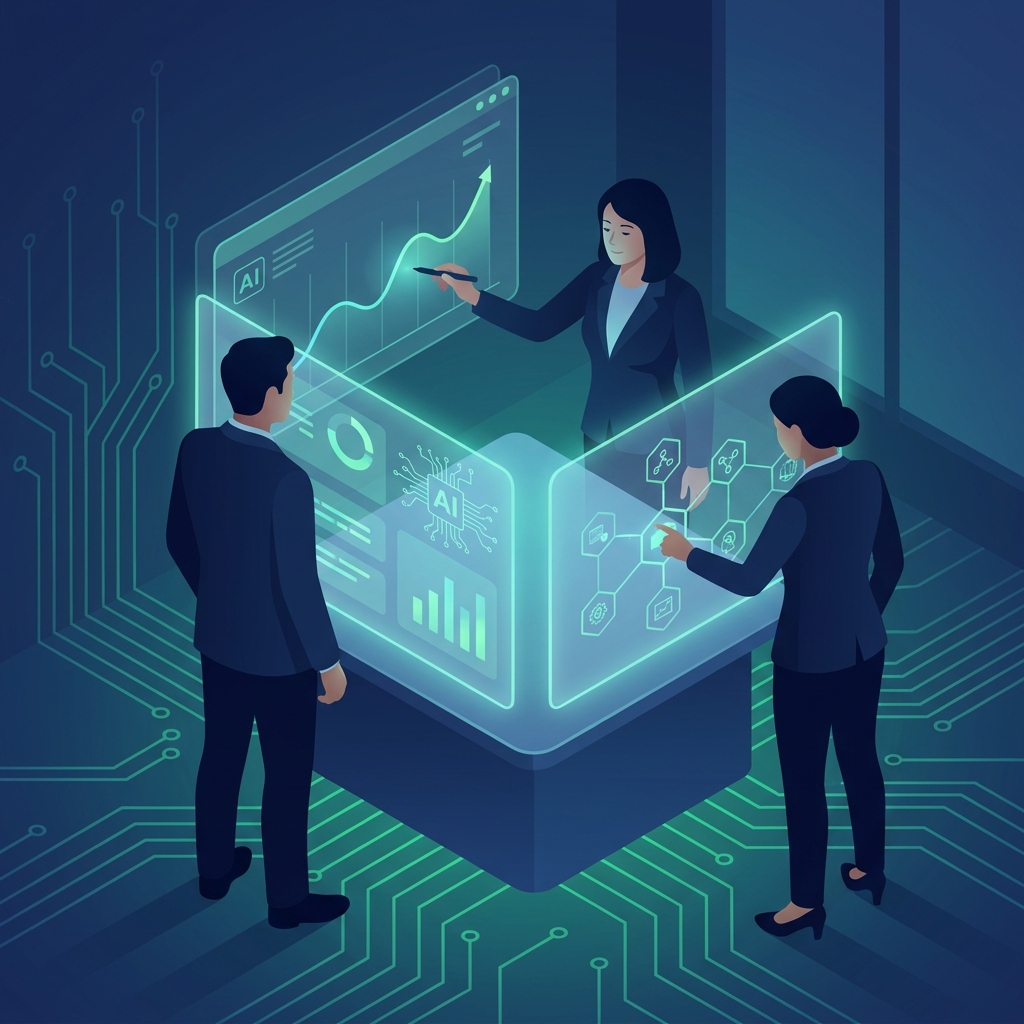 Lean SaaS marketing team executing an organic traffic strategy in 2026 with AI-powered content automation dashboard