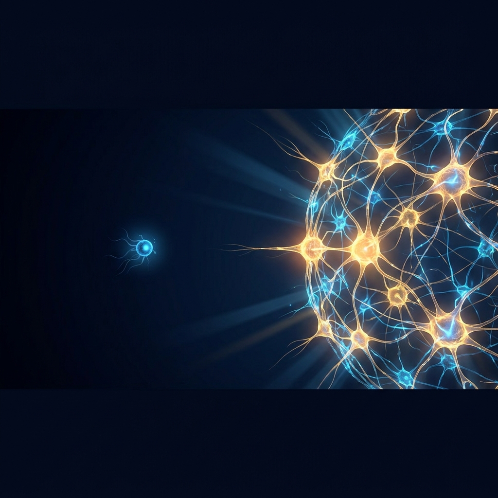 Illustration contrasting an isolated content node versus an interconnected content ecosystem for SEO strategy Illustration contrasting an isolated content node versus an interconnected content ecosystem for SEO strategy