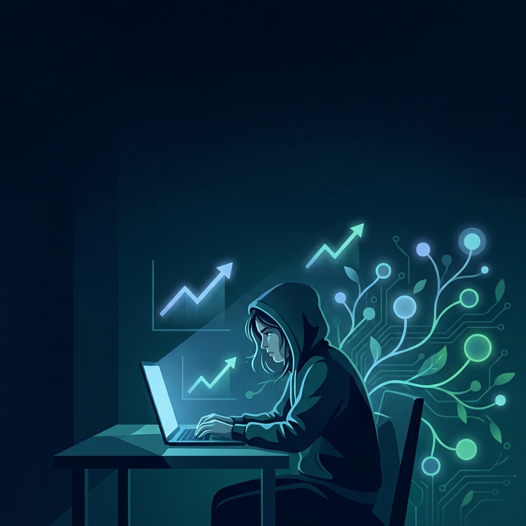 Founder building content marketing strategy for early-stage SaaS company with AI-powered organic growth tools