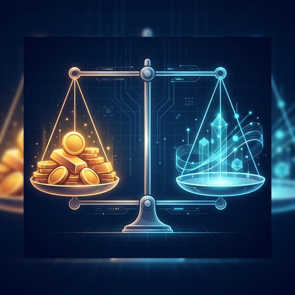 SEO agency vs AI content platform cost comparison illustrated as contrasting financial scales showing cost efficiency gap