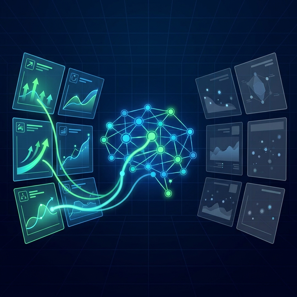 Generative engine optimization GEO tools dashboard concept showing active AI-driven results versus passive monitoring