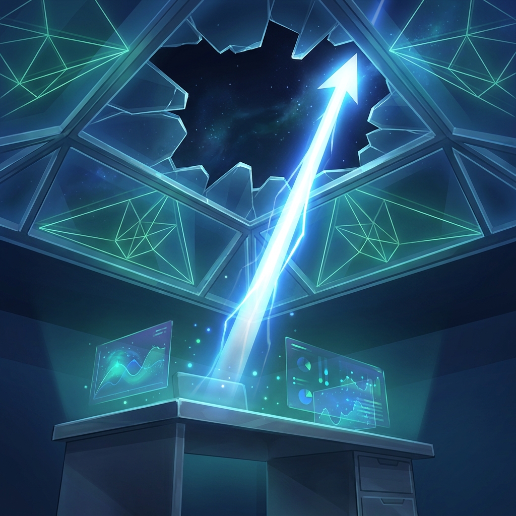 Glass ceiling concept illustrating the capability limits of free SEO marketing software tools
