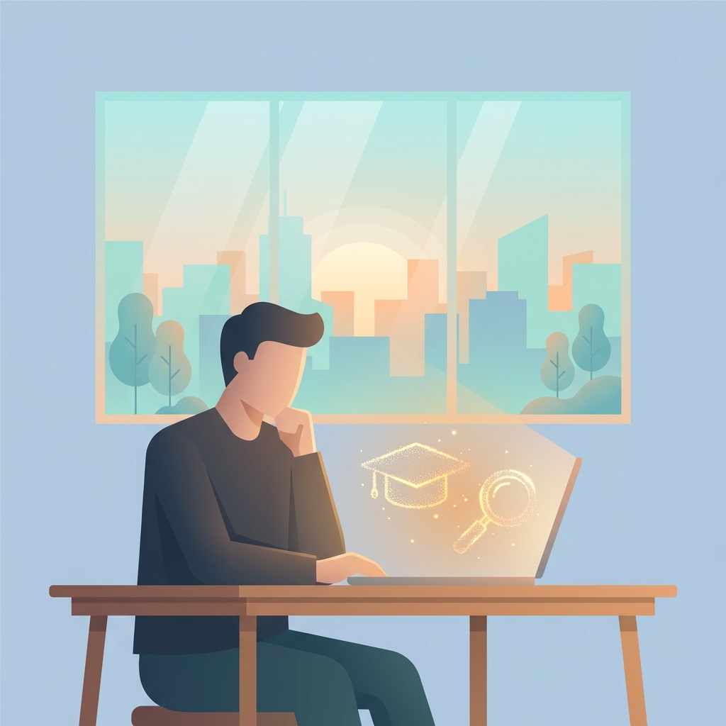 Illustration symbolizing AI Monitor's course on generative engine optimization and online learning
