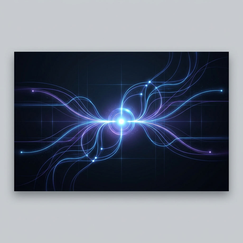 Glowing network illustrating leading generative engine optimization services for AI products