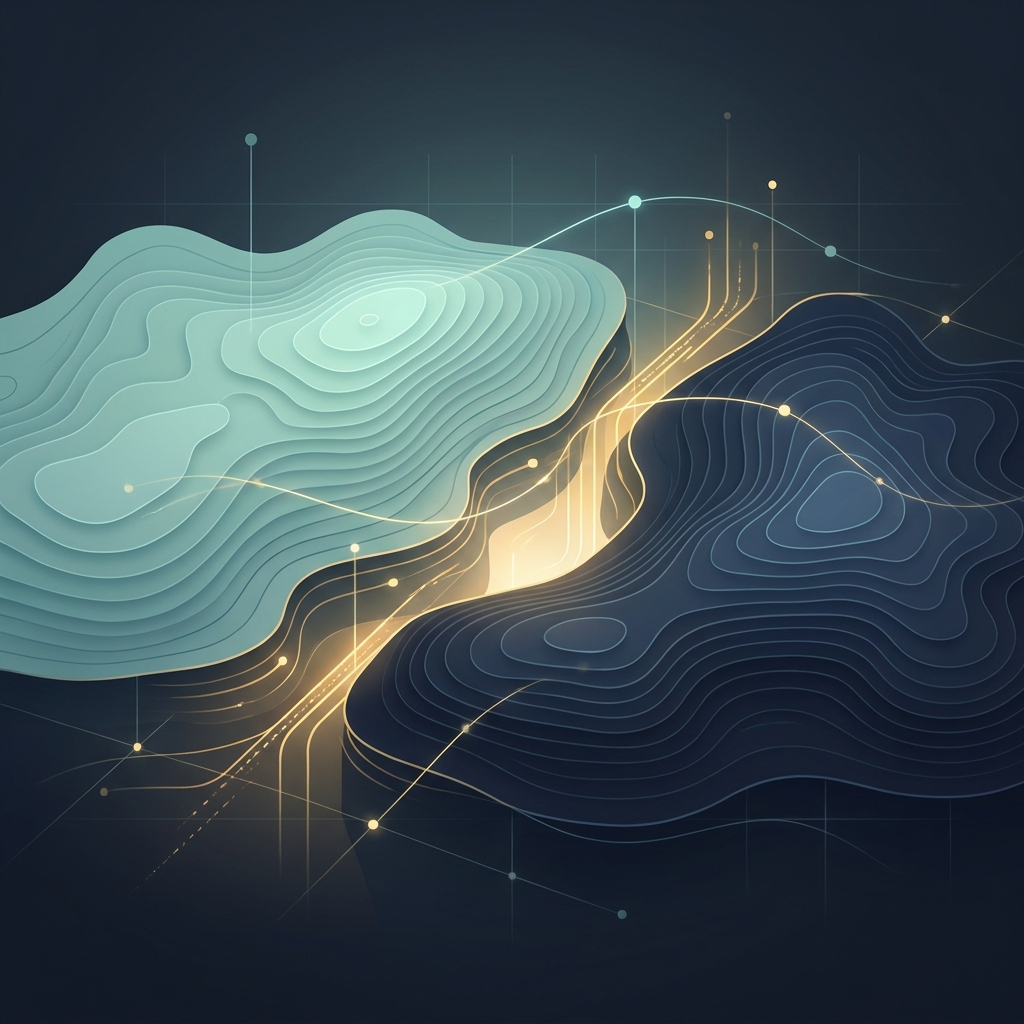 Abstract visualization of content gap analysis in Ahrefs revealing hidden SEO opportunities