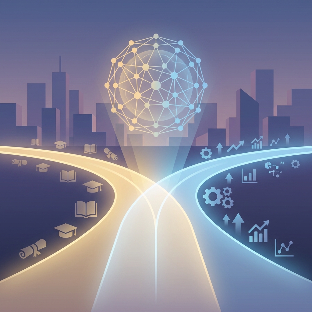 Conceptual illustration symbolizing Zita viral content creator AI automation as a course versus business tool decision